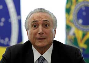 Michel Temer presidente interino de Brasil
