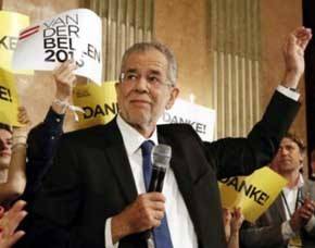 El progresista Alexander Van der Bellen rompe el bipartidismo y es nuevo presidente de Austria