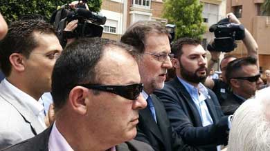 Rajoy recibe gritos de 'presidente' y 'ladrón' a su llegada a Alfafar (Valencia) ALFAFAR (VALENCIA) | EUROPA PRESS
