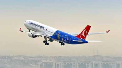 Avión turco aterriza de emergencia por un teléfono móvil sospechoso