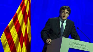 El presidente del Gobierno de Cataluña, el independentista Carles Puigdemont