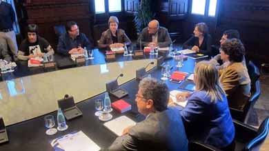 Reunión de la Mesa del Parlament.
