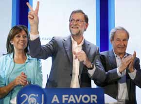 Mariano Rajoy, candidato a la reelección por el PP