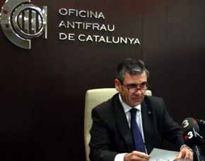 El responsable de la Oficina Antifraude de Cataluña (OAC), Daniel de Alfonso,