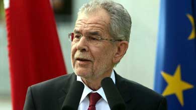 Alexander Van der Bellen, candidato a la presidencia de Austria. 