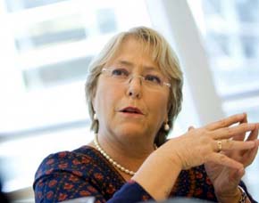 La presidenta chilena Michelle Bachelet.