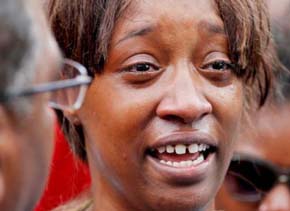 Diamond Reynolds, novia Philando Castile, el joven asesinado por un policía en Minnesota, Estados Unidos.