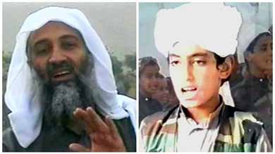Osama Bin Laden fue asesinado en mayo del 2011 mientras permanecía en su búnker en Abbottabad, Pakistán. Al lado, su hijo Hamza, que en la actualidad debe tener 25 años. 