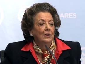La exalcaldesa de Valencia y senadora Rita Barberá