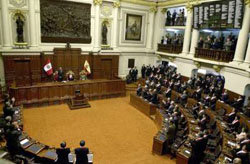 El Consejo Directivo del Congreso de la república de Perú debió retirar el fuero parlamentario a uno de sus miembros.

