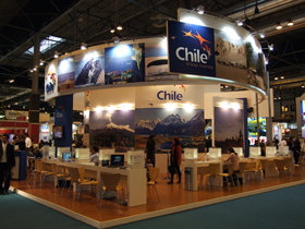 FITUR-2010 tendrá menos espacio y asistentes que en la edición 2009. En la imagen, el stand de Chile en 2009

 (Foto: Juan Ignacio Vera)