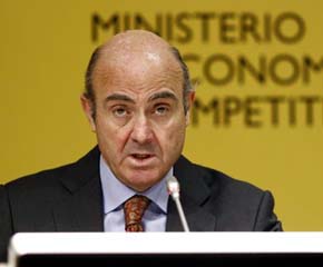 El ministro de Economía en funciones, Luis de Guindos. 