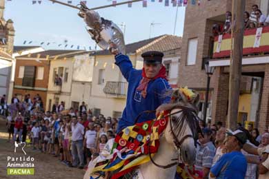 El Carpio de Tajo (Toledo) celebró este domingo 25 de julio su tradicional “carrera de gansos” 