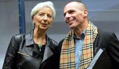 Varoufakis con Lagarde
