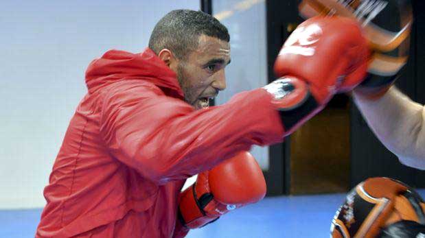 El boxeador marroquí Hassan Saada 
