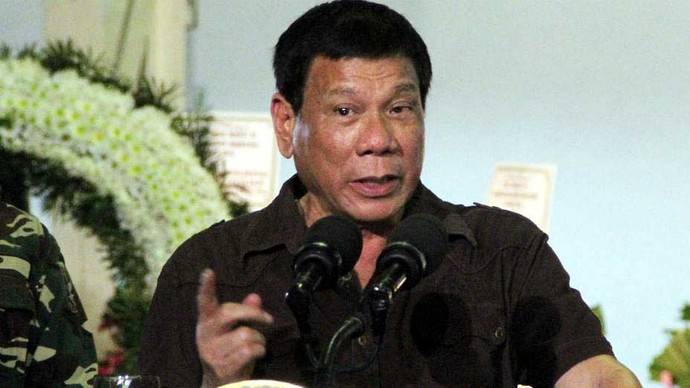 El presidente de Filipinas, Rodrigo Duterte