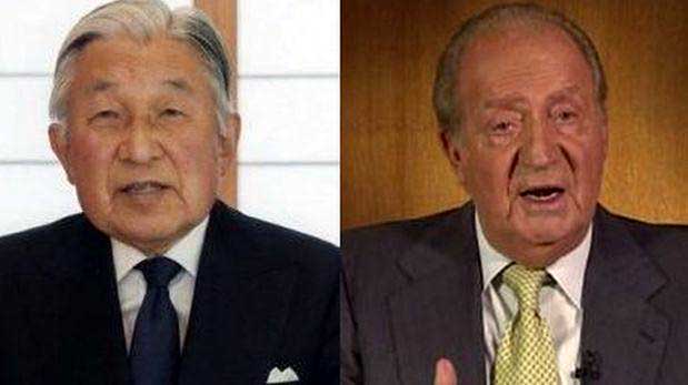 El emperador Akihito y el rey Juan Carlos I fueron los últimos monarcas en abdicar. 
