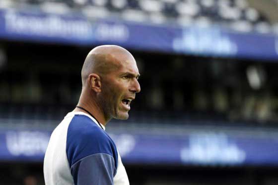 Zinedine Zidane, técnico del Real Madrid. 