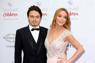 Egor Tarabasov y Lindsay Lohan en una imagen de archivo