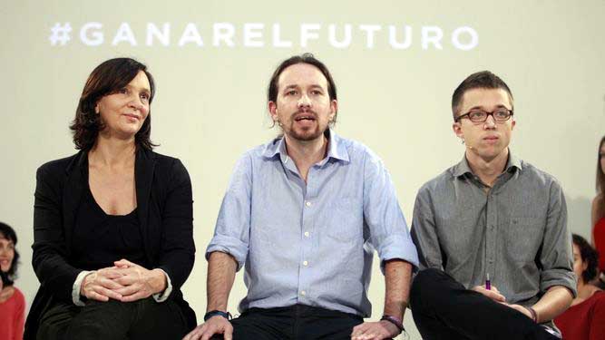 Bescansa, Iglesias y Errejón
