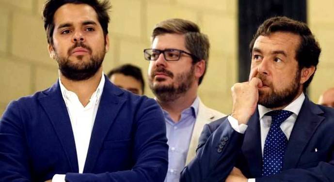 Páramo con otros dirigentes de Ciudadanos