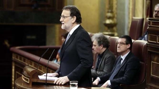 Mariano Rajoy, hoy martes en el congreso de los diputados