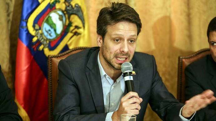 El ministro Ecuatoriano, Guillaume Long