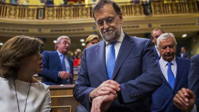 La decepción de Rajoy era notoria en su rostro