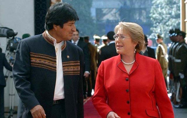 Evo Morales y Michelle Bachelet en una imagen de archivo