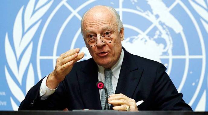 El enviado especial de la Organización de las Naciones Unidas para Siria, Staffan de Mistura