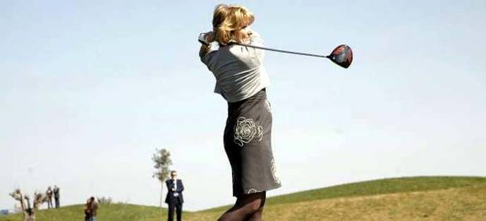 El campo de golf fue una iniciativa personal de Esperanza Aguirre (en la foto)  durante su gobierno como presidenta de la Comunidad de Madrid