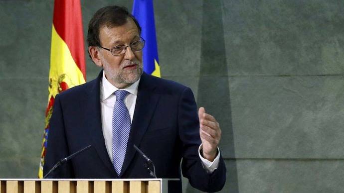 Mariano Rajoy, presidente del gobierno en funciones...