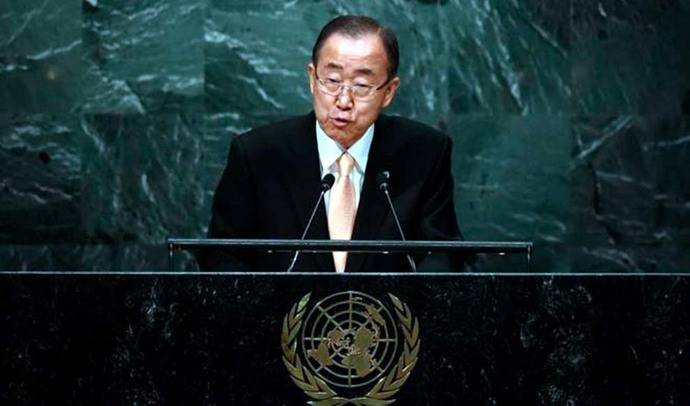 Ban Ki-moon criticó a potencias que están manchadas de sangre