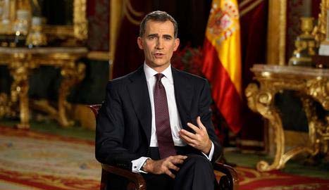 Felipe VI durante su pasado discurso de Navidad