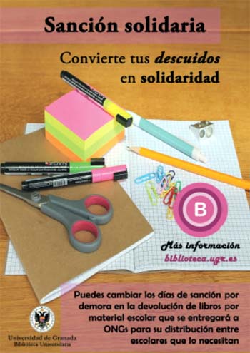 La Biblioteca Universitaria impulsa la iniciativa Sanción Solidaria