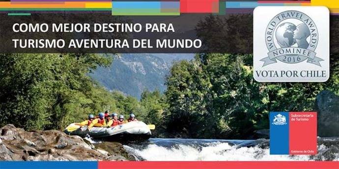 Apoya con tu voto a Chile. como el mejor destino de turismo aventura del mundo