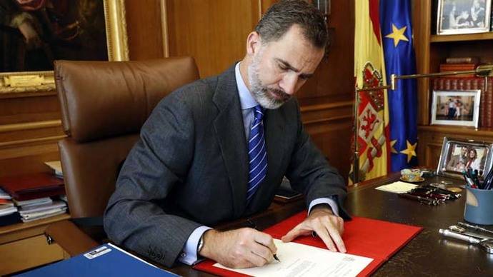 Felipe VI firmó el nombramiento de Rajoy como presidente del Gobierno