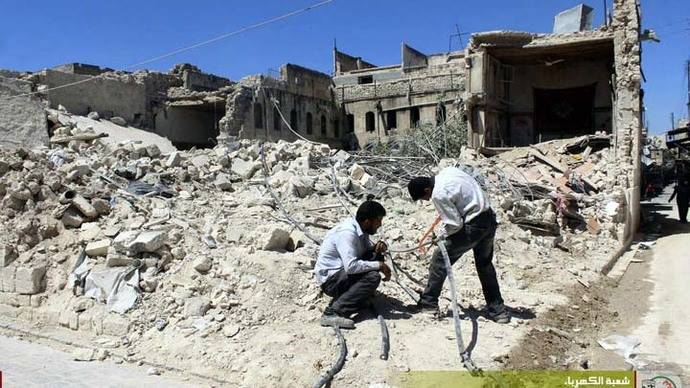 Más de 100 muertos entre civiles y rebeldes por ataques al oeste de Aleppo