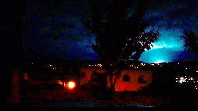 Así se iluminó el cielo de nueva Zelanda durante el terremoto. (Foto: YouTube)