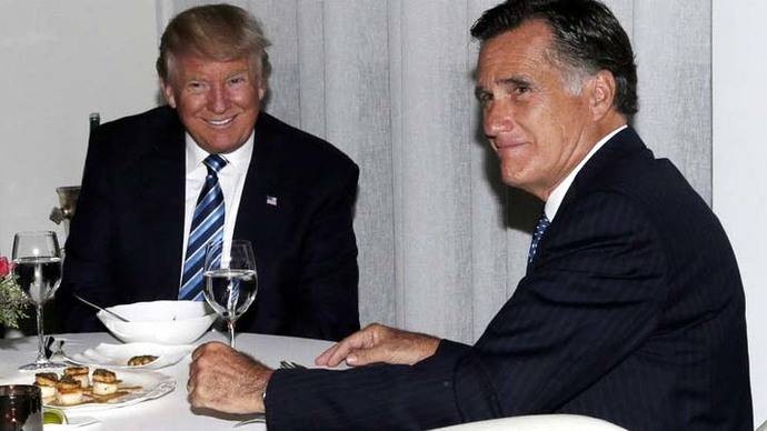 Donald Trump y Mitt Romney, su posible Secretario de Estado