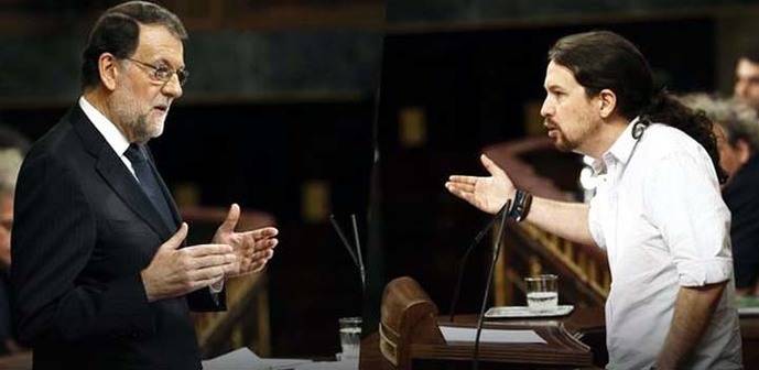 Pablo Iglesias afea a Rajoy que vete la labor del Congreso