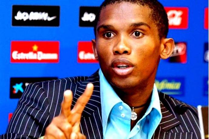 Eto'o estuvo entre el 2004 y 2009 en el Barcelona, para pasar al Inter de Milán en donde permaneció hasta el 2012. 