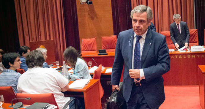 Daniel de Alfonso, tras comparecer en el Parlament en verano/ SANDRA LÁZARO