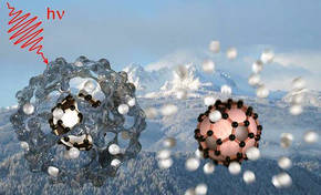 Nanogotas de helio para confirmar que hay fullerenos cargados en el espacio