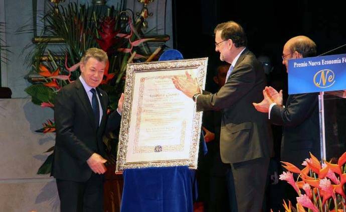 José Luis Rodríguez destaca que el Premio a Santos es un reconocimiento de los españoles a Colombia