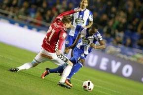 En la Copa del Rey los colombianos no se sacaron diferencias: Deportivo de La Coruña 2-2 Deportivo Alavés