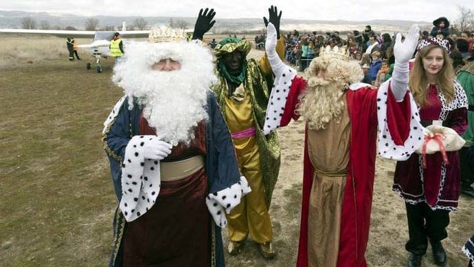 En algún punto de España los Reyes Magos llegaban en avión…