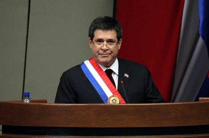 Horacio Cartes, presidente de Paraguay