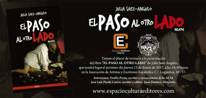 Julia Sáez-Angulo presenta su libro «El paso al otro lado» en la Asociación de Escritores y Artistas Españoles