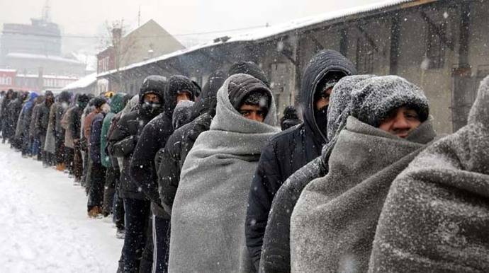 Belgrado: El duro invierno de los refugiados a -15° centígrados